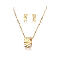 Gold Stainless Steel Charm Hamsa Hand Jewelry Set  SX2-143