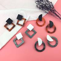 Women Party Jewelry Acetate Acrylic Geometric Earrings E248