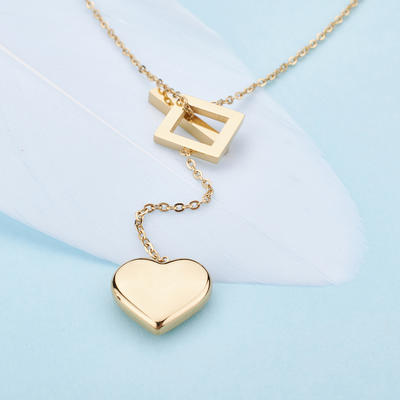Costume Jewelry Stainless Steel Heart Necklace for Girls NB3-23